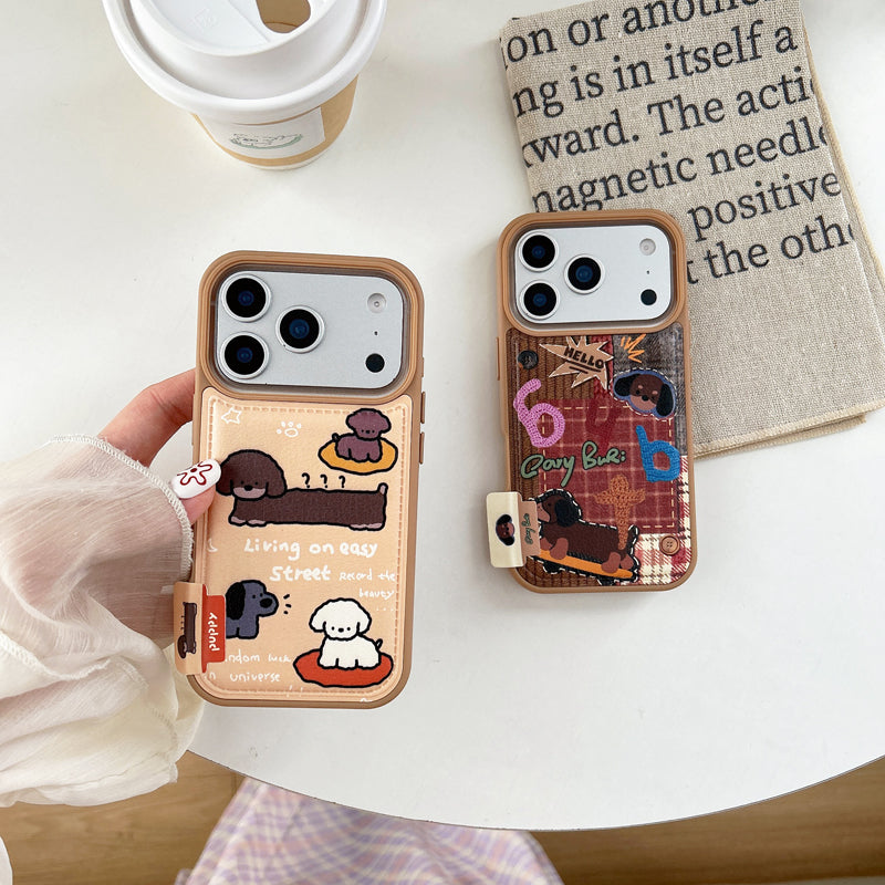 〖i960〗かわいい 犬キャラ アルファベット iPhone 17/17Pro ケース