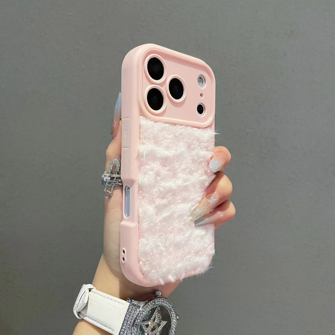 〖i970〗ふわっち チェックの冬iPhone 17 17Pro Max スマホケース