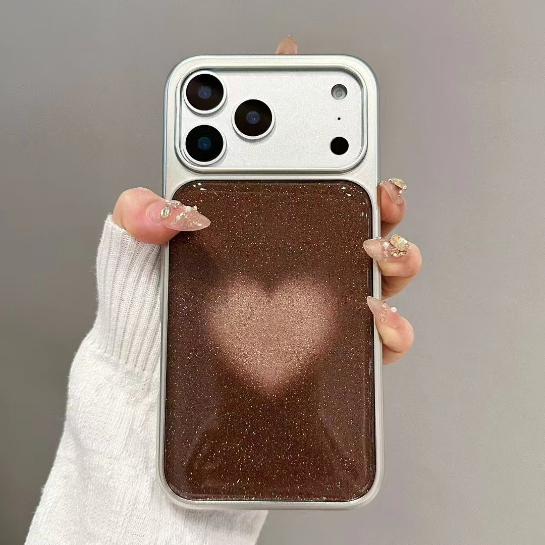 〖i979〗キラキラハート iPhone スマホケース