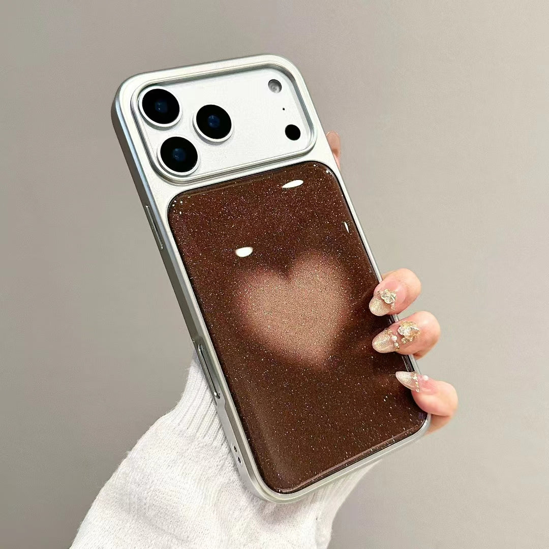 〖i979〗キラキラハート iPhone スマホケース