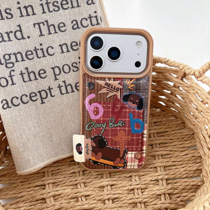 〖i960〗かわいい 犬キャラ アルファベット iPhone 17/17Pro ケース