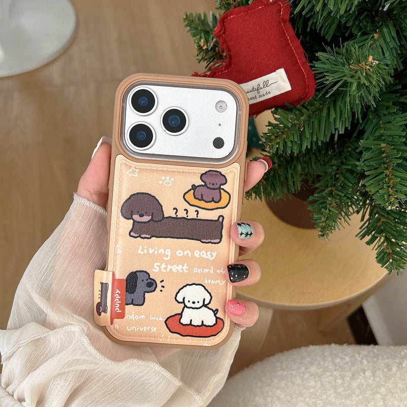 〖i960〗かわいい 犬キャラ アルファベット iPhone 17/17Pro ケース