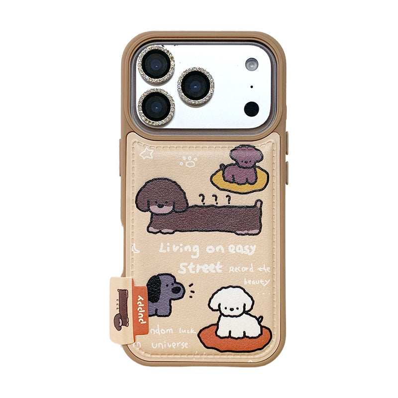 〖i960〗かわいい 犬キャラ アルファベット iPhone 17/17Pro ケース