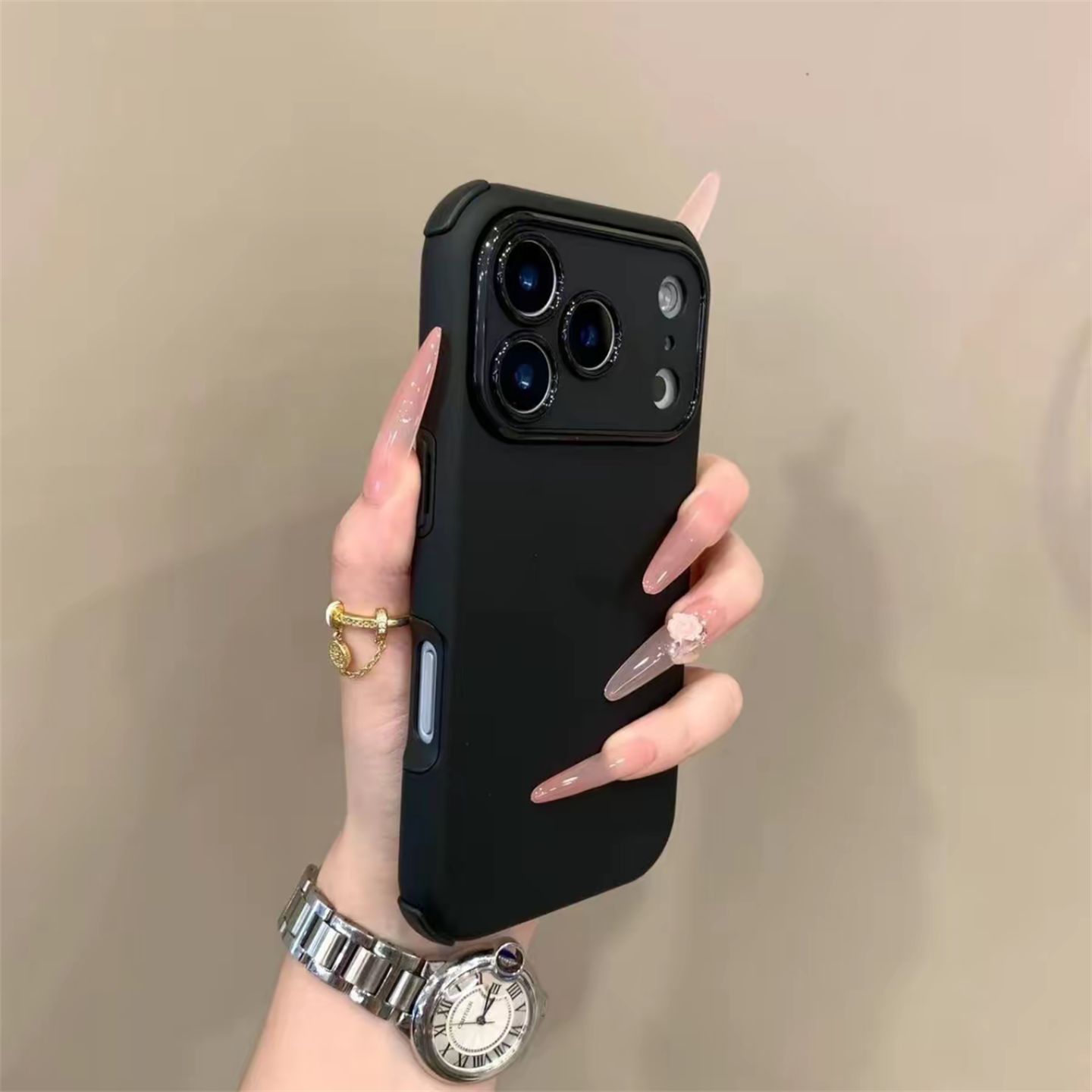 〖i980〗純色の高級iPhone 17 17Pro Max スマホケース