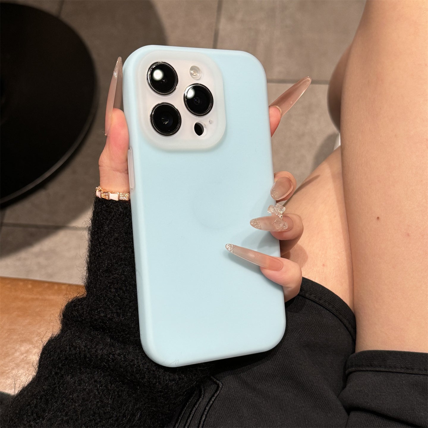 〖i978〗上質なジェル状シリコン製 秋冬のスマートフォンケース