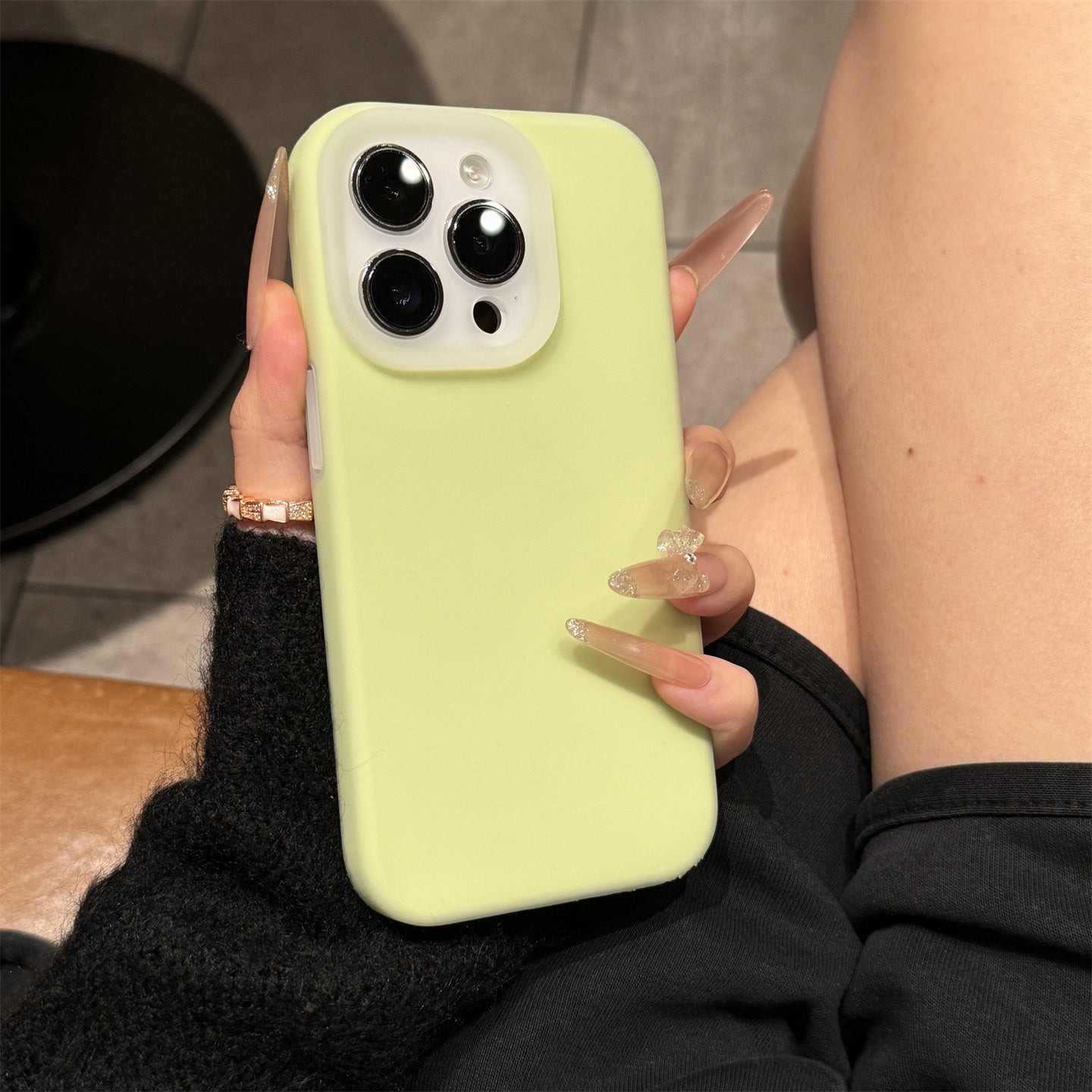 〖i978〗上質なジェル状シリコン製 秋冬のスマートフォンケース