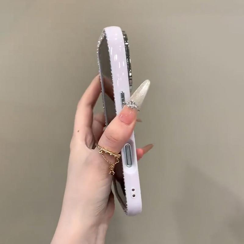 〖i982〗2025の最先端をいく、スパンコールデザインのスマホケース