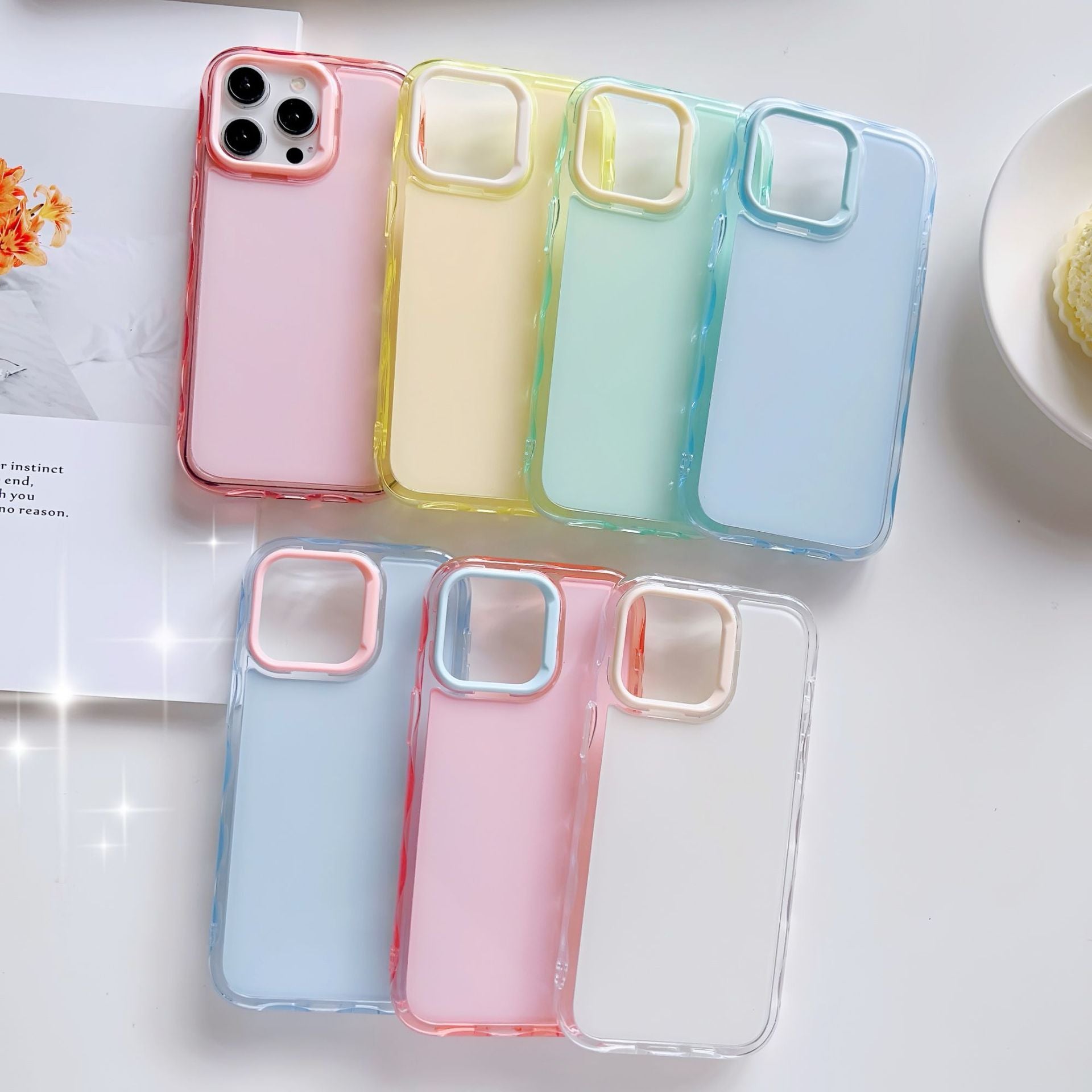 〖i923〗波の単色TPU IPhone ケース