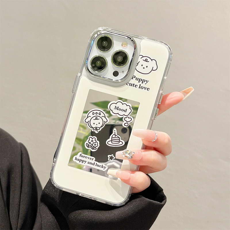 〖i637〗iPhone 14かわいい犬ケース,iPhone 12キャラクター携帯ケース