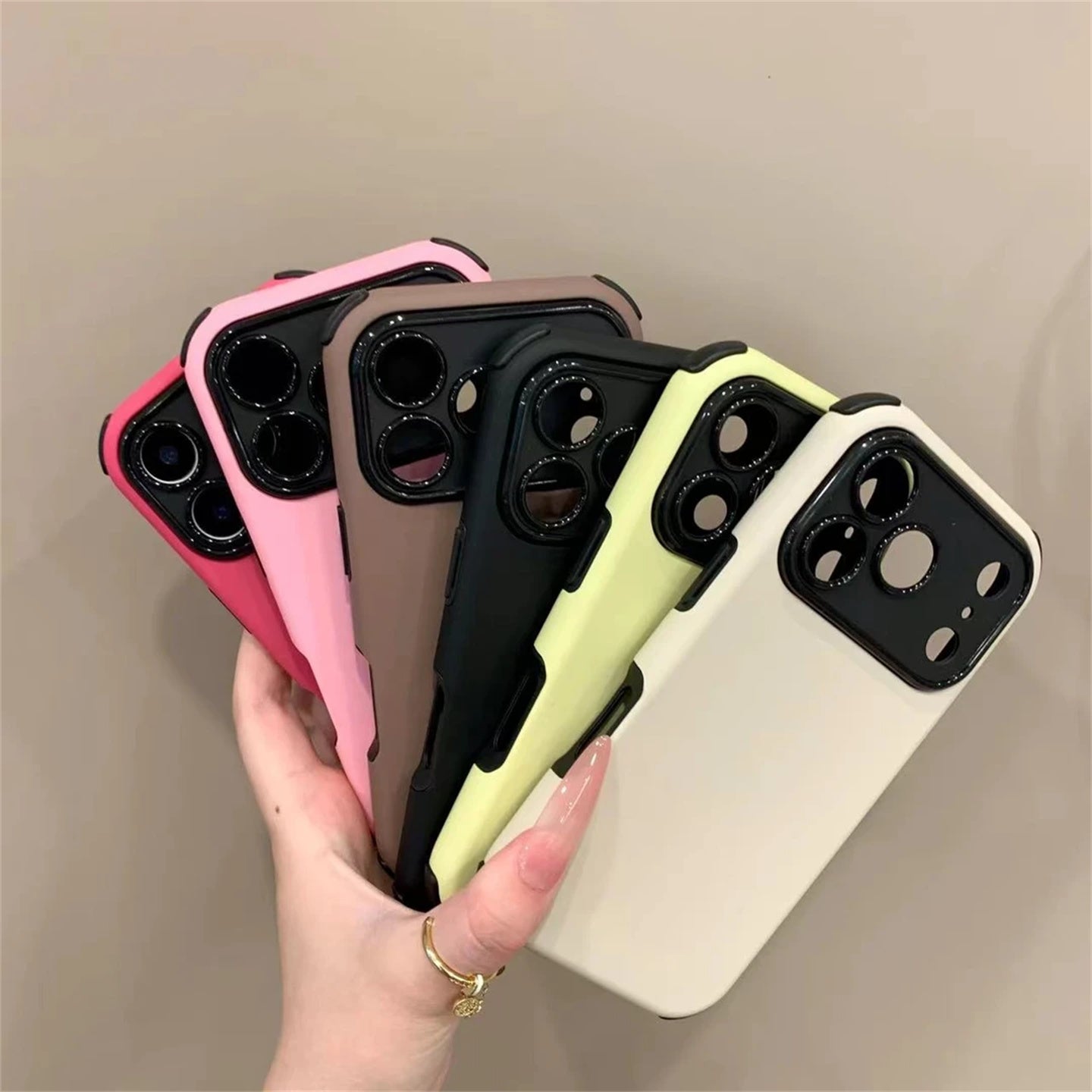 〖i980〗純色の高級iPhone 17 17Pro Max スマホケース