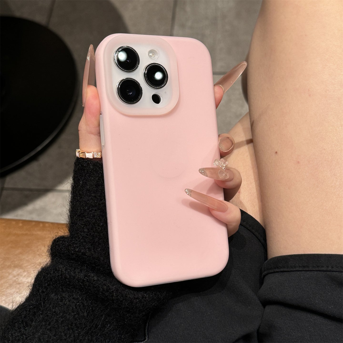 〖i978〗上質なジェル状シリコン製 秋冬のスマートフォンケース