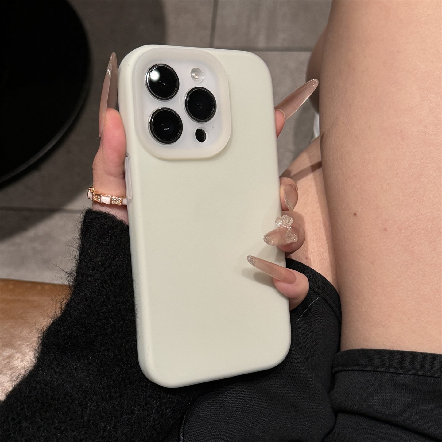 〖i978〗上質なジェル状シリコン製 秋冬のスマートフォンケース