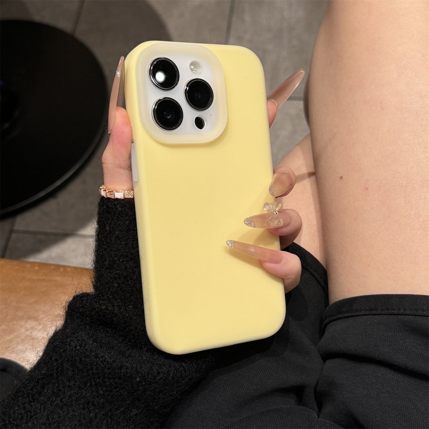 〖i978〗上質なジェル状シリコン製 秋冬のスマートフォンケース