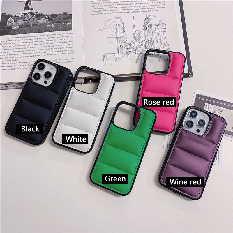 〖i725〗ファッションブランドダウンとFor ケース用電話ケースiPhone 14 15 Pro Max ケース